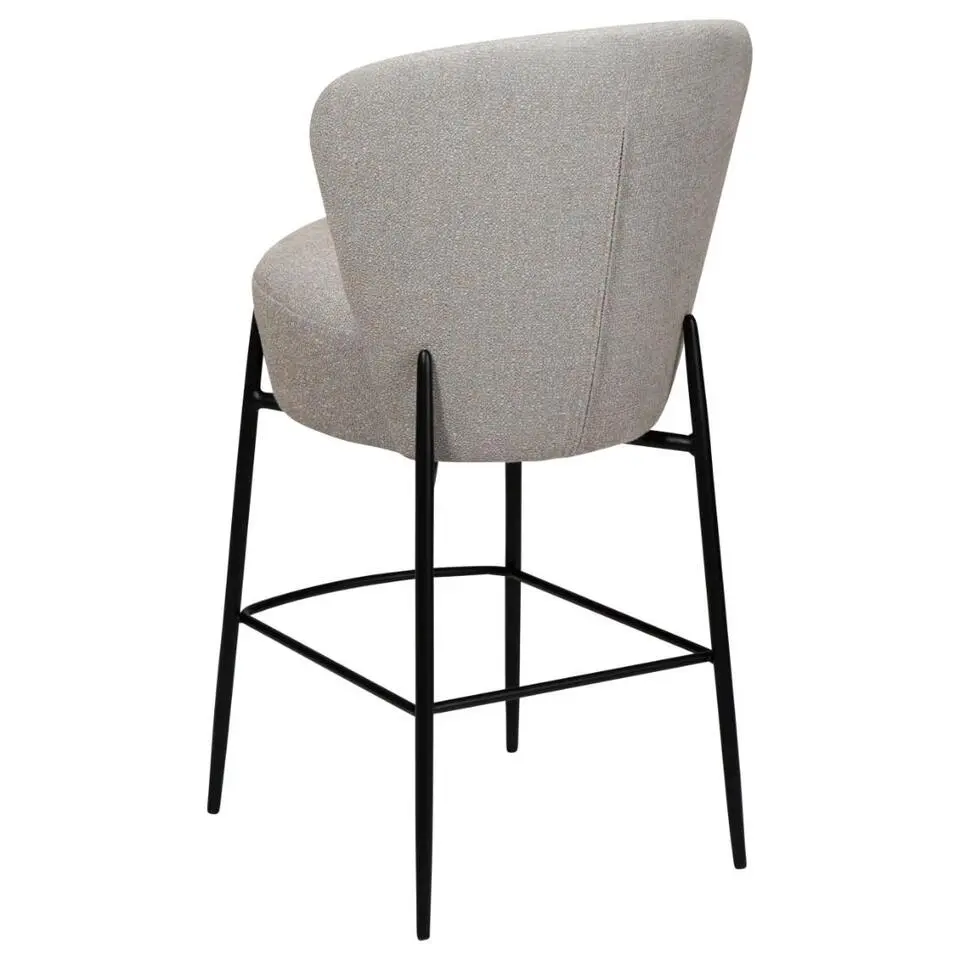 Hioshop Orbit Dan-Form counterstoel bouclé lichtgrijs
