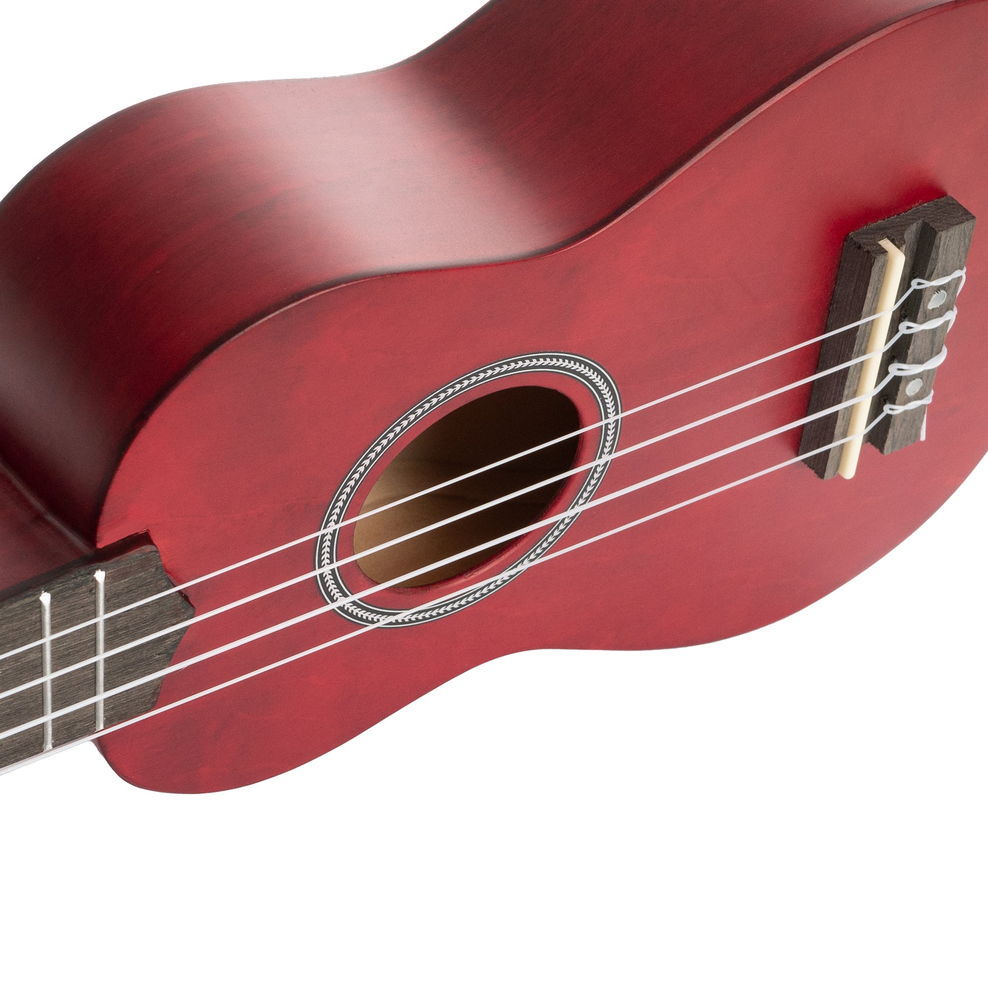 Cascha HH 3970 sopraan ukelele set rood (4-talig)