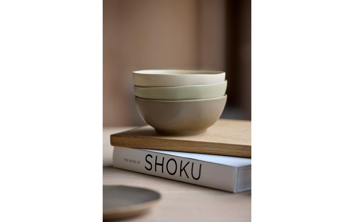 Schale Shoku 15 cm, 6 Stück, GrünSchalen-Set aus Steinzeug