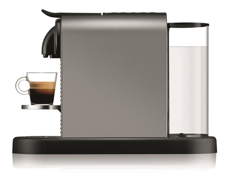 De'Longhi Kaffeemaschine Nespresso Citiz Platinum EN220.T G Elegante Nespressomaschine der Original Line mit Heisswasser-Funktion