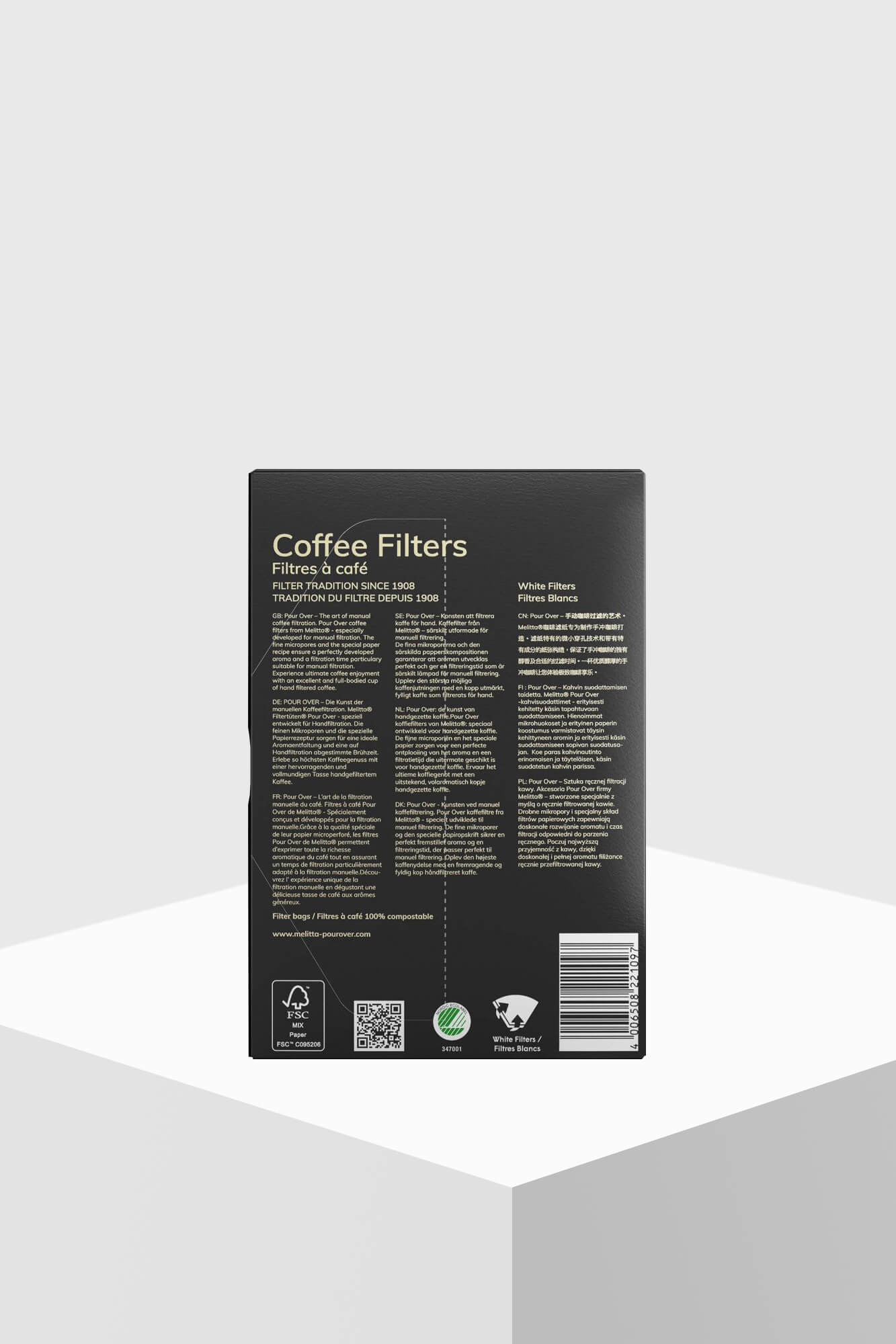 Melitta® Kaffeefilter Pour Over 1x4 40 Stück