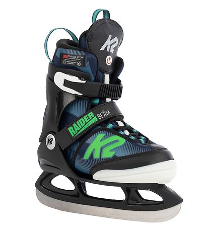 K2 Skates m. Licht - Raider Beam Ice - Blau