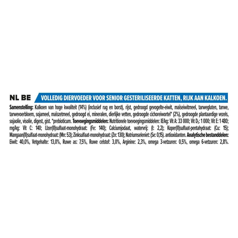 Pro Plan Senior 7+ Sterilised Longevis Kalkoen1,5 kg