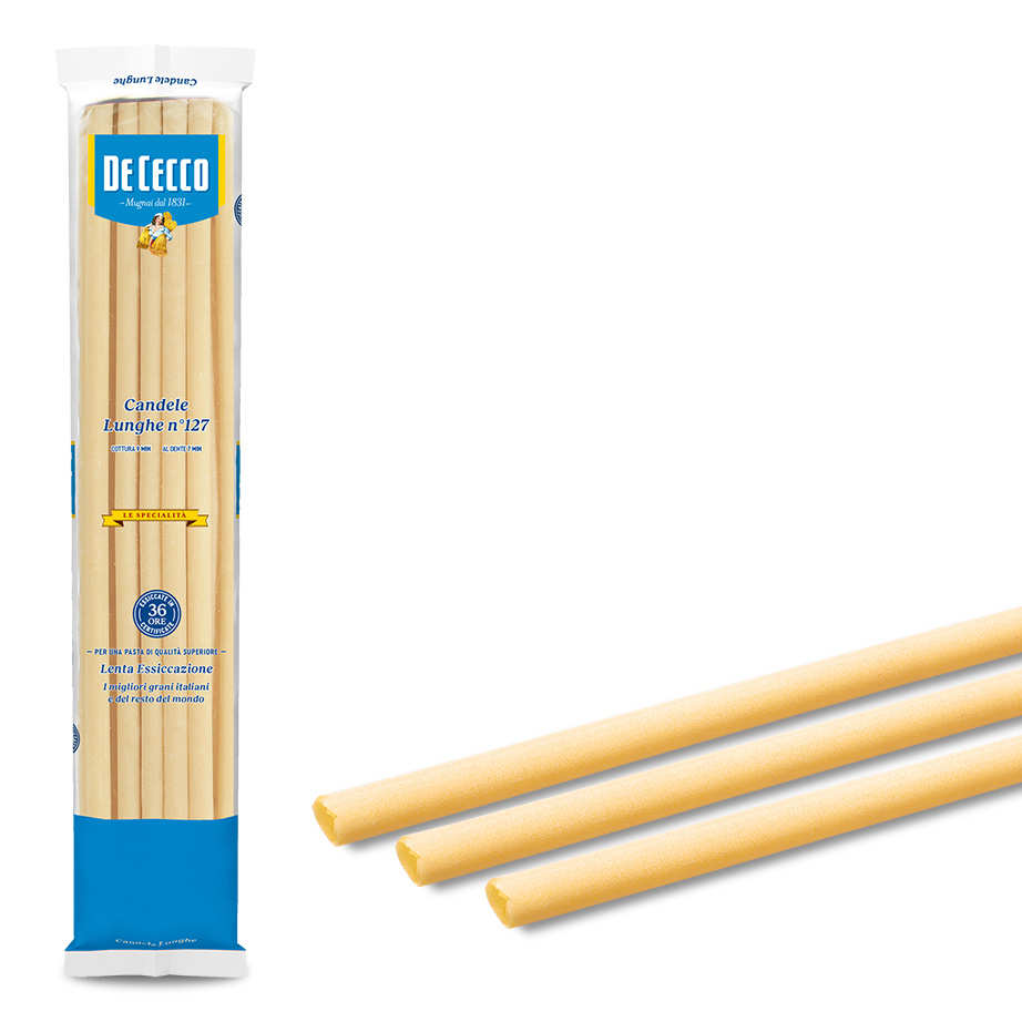 Candele Lunghe n°127 De Cecco - Pâtes géantes italiennes (50 cm)