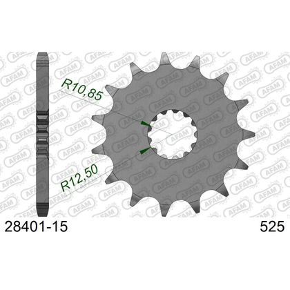 Kit chaine AFAM 525 Type Acier