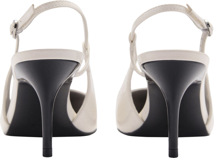 MANGO Pointed toe heel shoes White