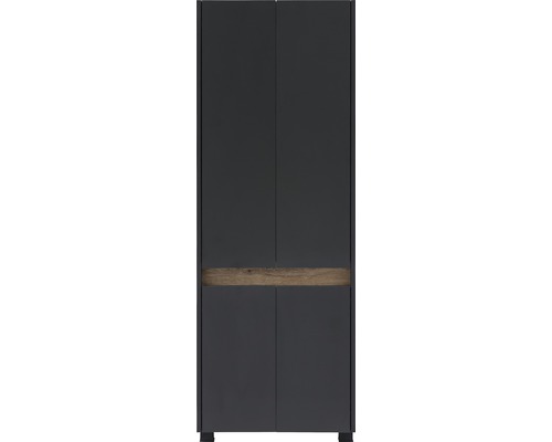 Meubelpartner Cosmo hoge kast, afmetingen (B x H x D): 56,9 x 164,5 x 33 cm, frontkleur: antraciet