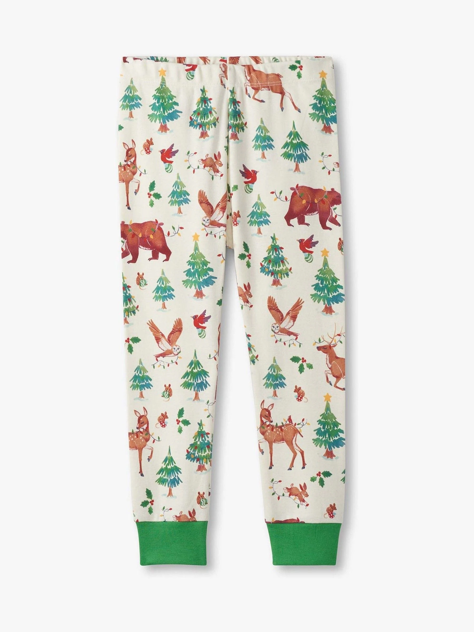 Hatley Cream Christmas Animals Cotton Pyjama Set