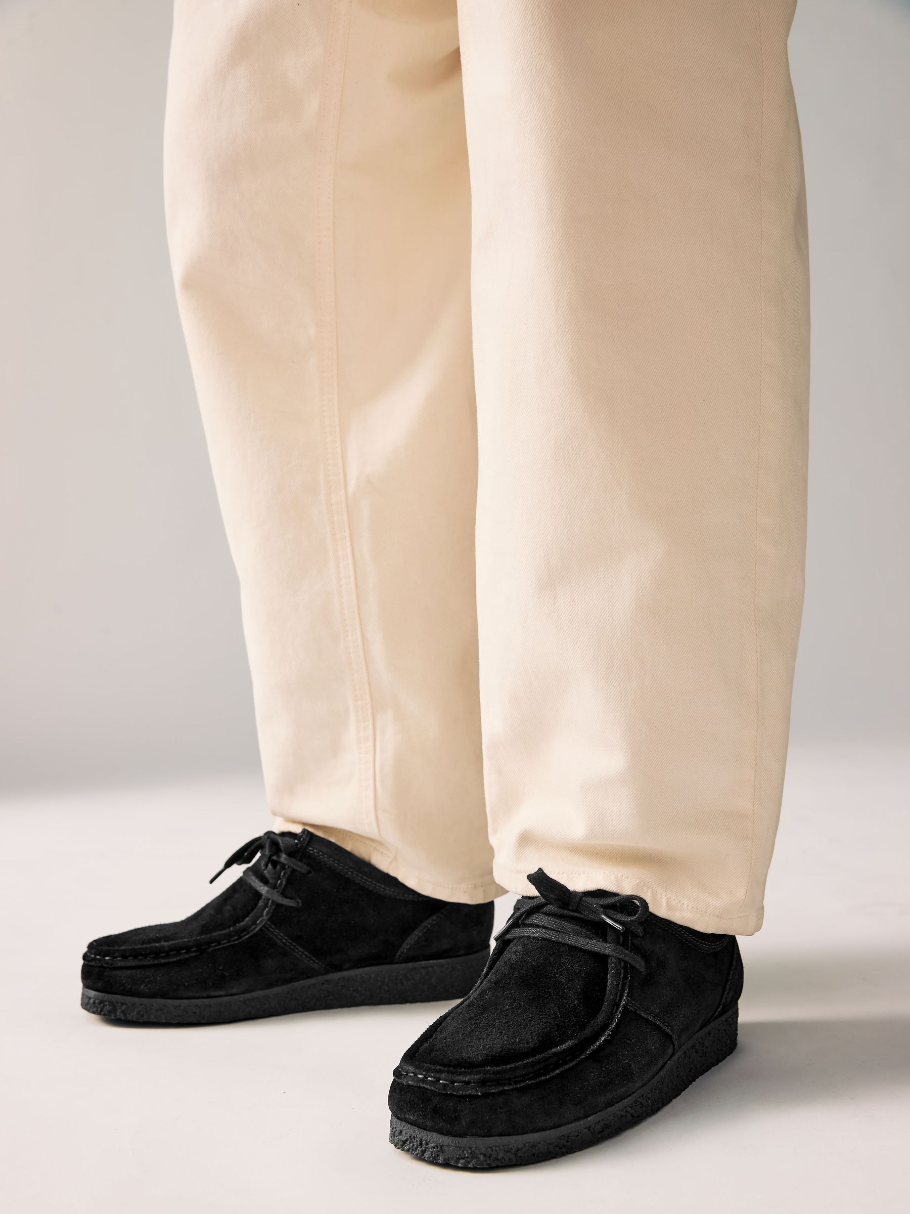 Zwart - Suède schortschoenen
