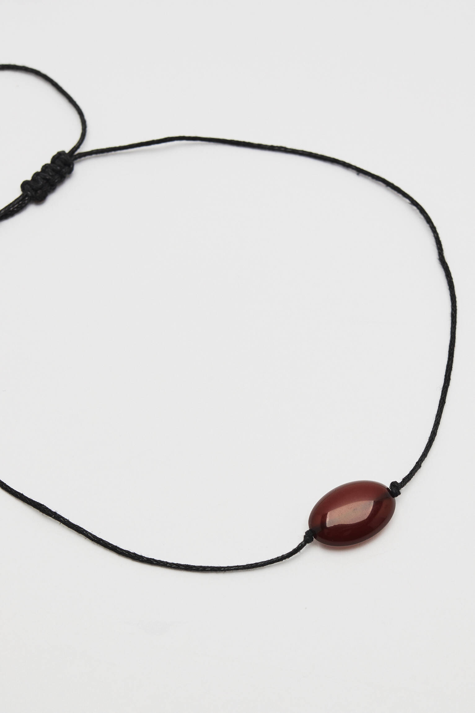 Conjunto de 2 colares com pedras - preto