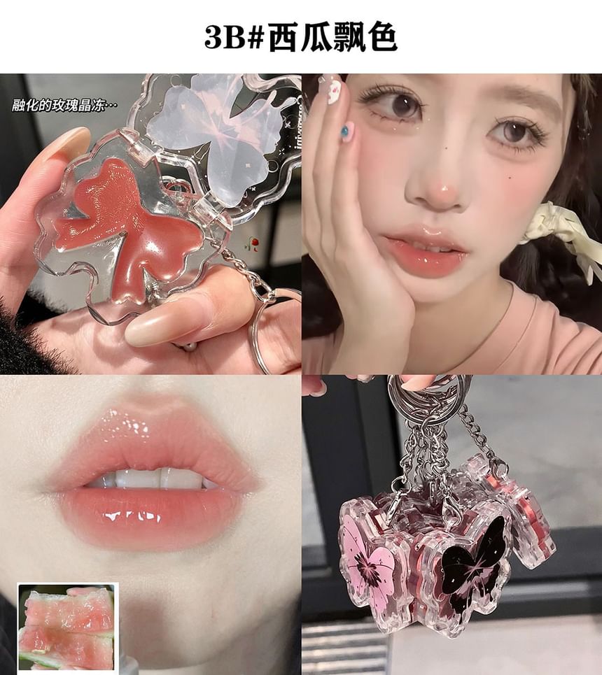 Cappuvini - Lucky Butterfly Sleutelhanger Lipgloss - 4 Kleuren