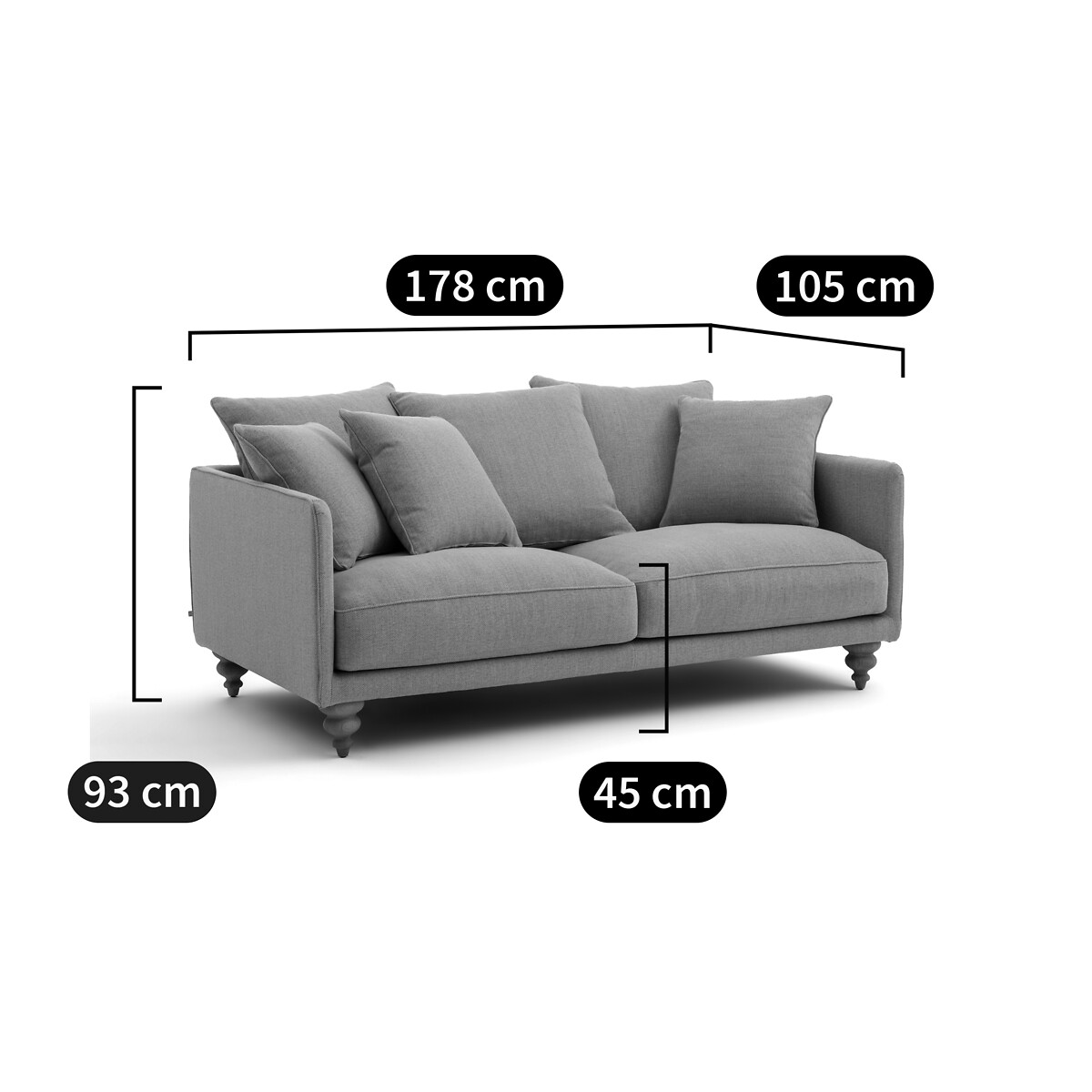 AM.PM<br>Banco compacto bouclette, Lazare