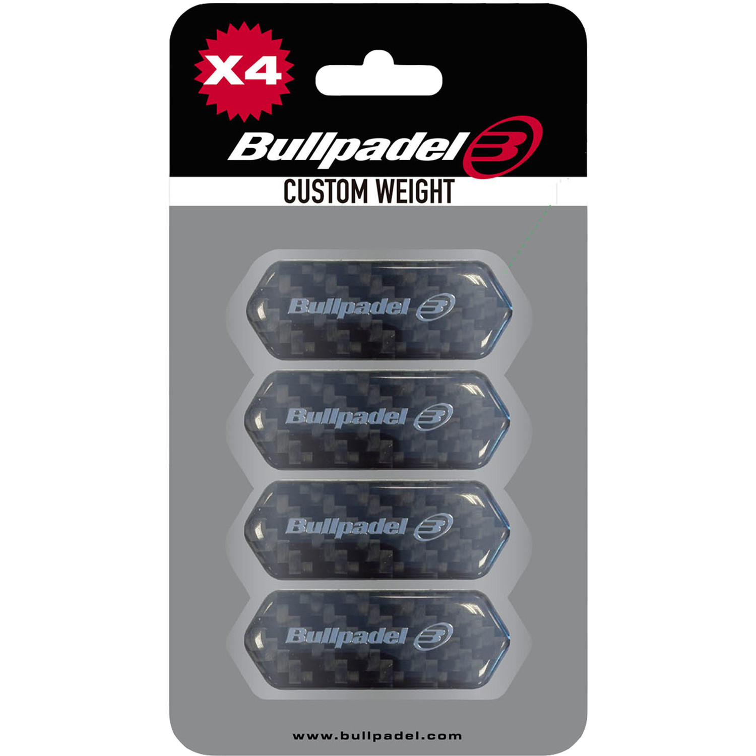Bullpadel Protector Custom Weight Zwart 4 St.
