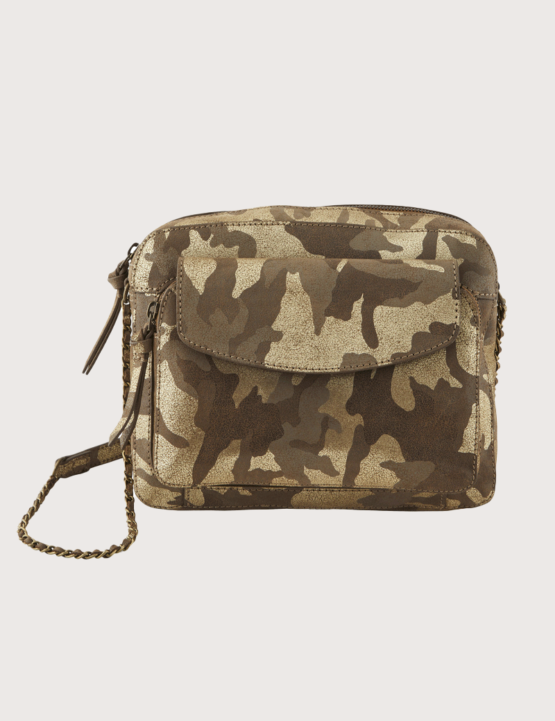 PIECES SAC DANINO LARGE BANDOULIÈRE KAKI