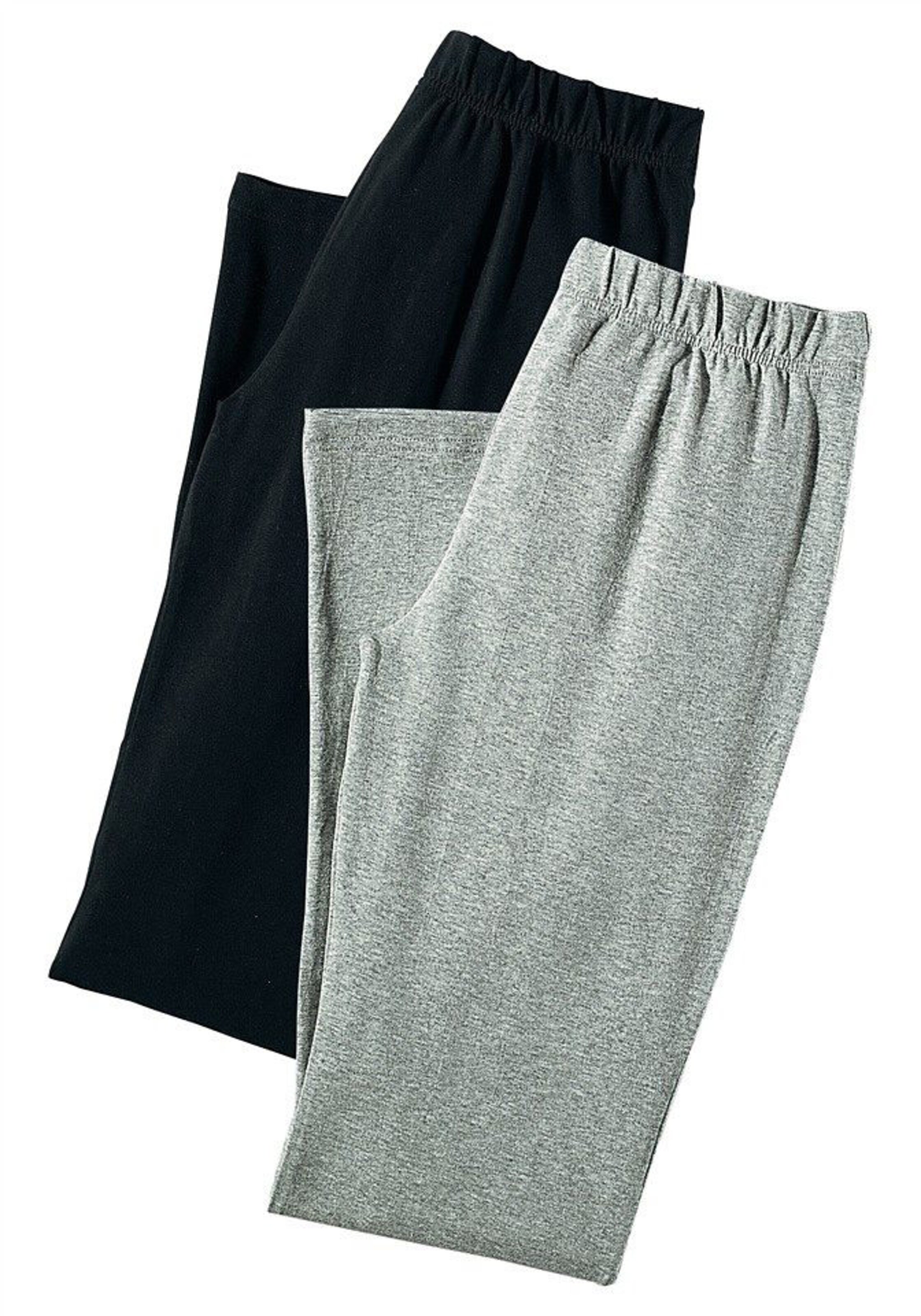 Jazzpants in 1x hellgrau-meliert, 1x schwarz