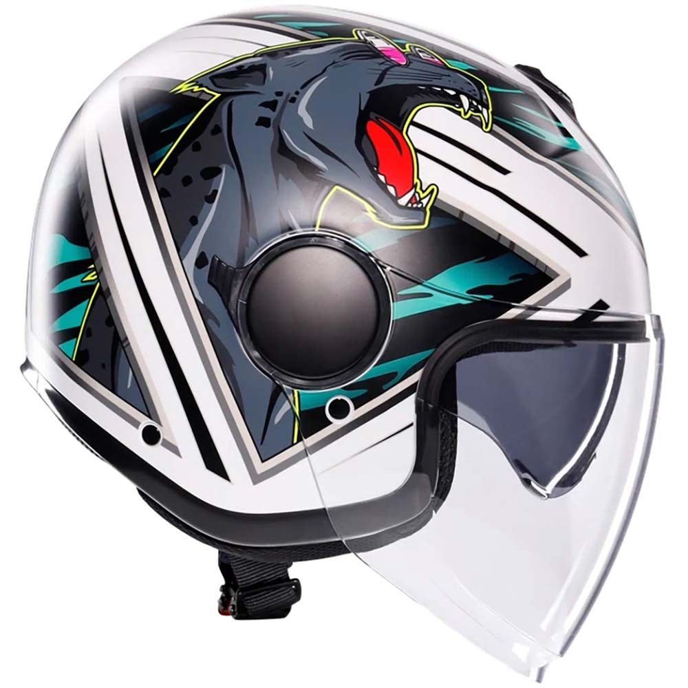 AGV - Casque Eteres Ghepard Blanc / Noir / Bleu / Mat