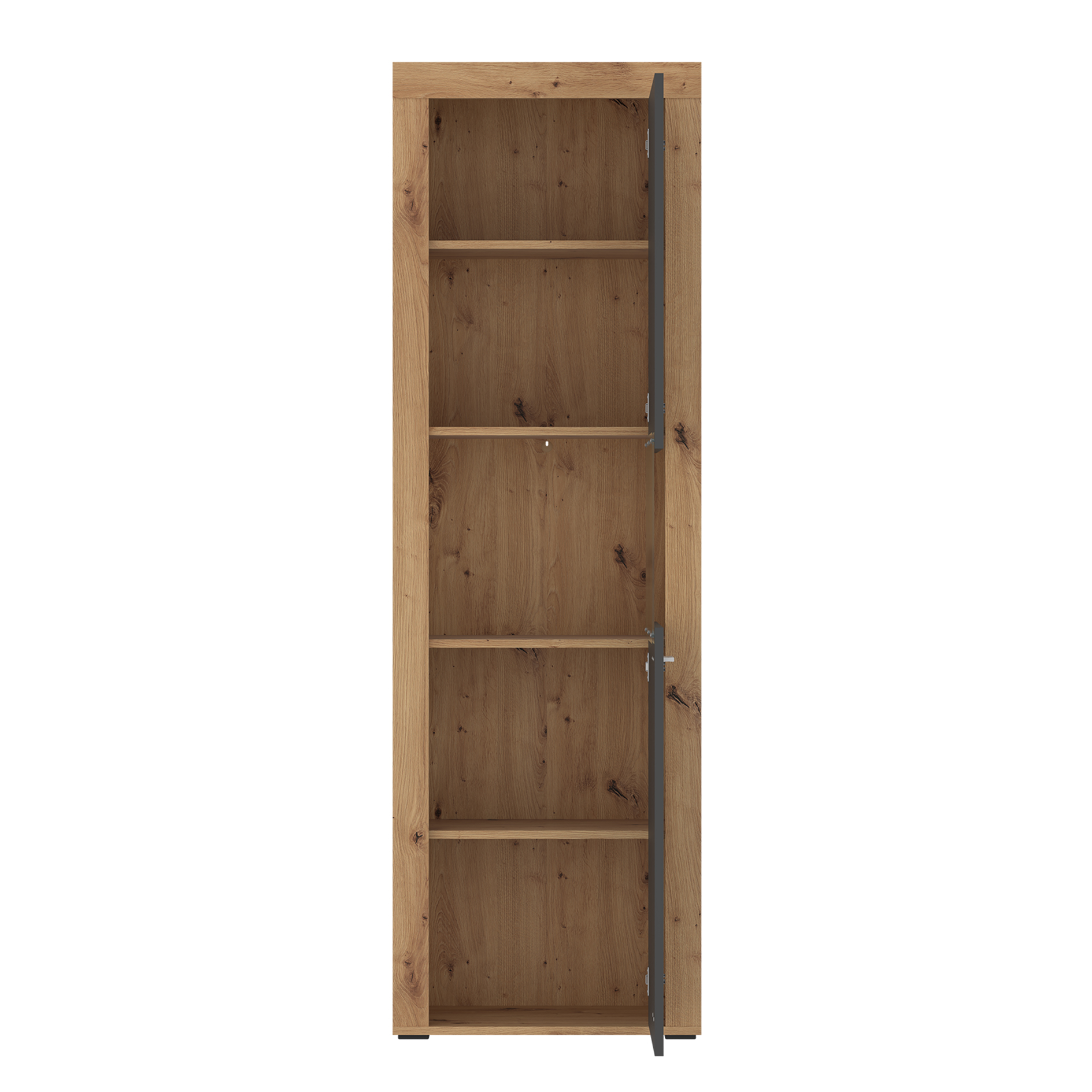 Vitrine - Artisan Eiche-anthrazit - 60 cm breit
