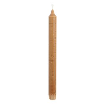 Dinerkaars stearine donker bruin 6 stuks - h24xd2,2cm