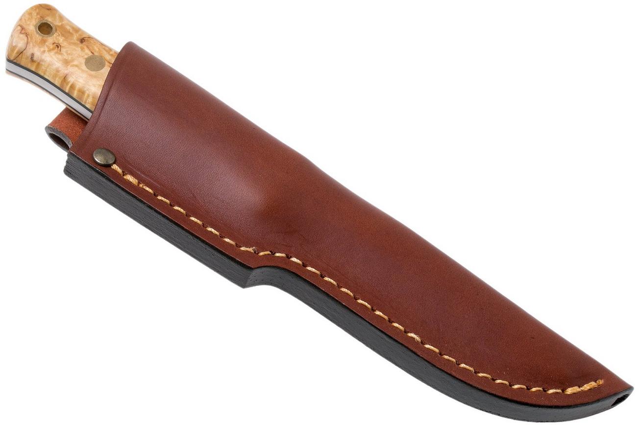 Casström Lars Fält Knife bushcraftmes Curly Birch, Sleipner, 11804, rechtshandig