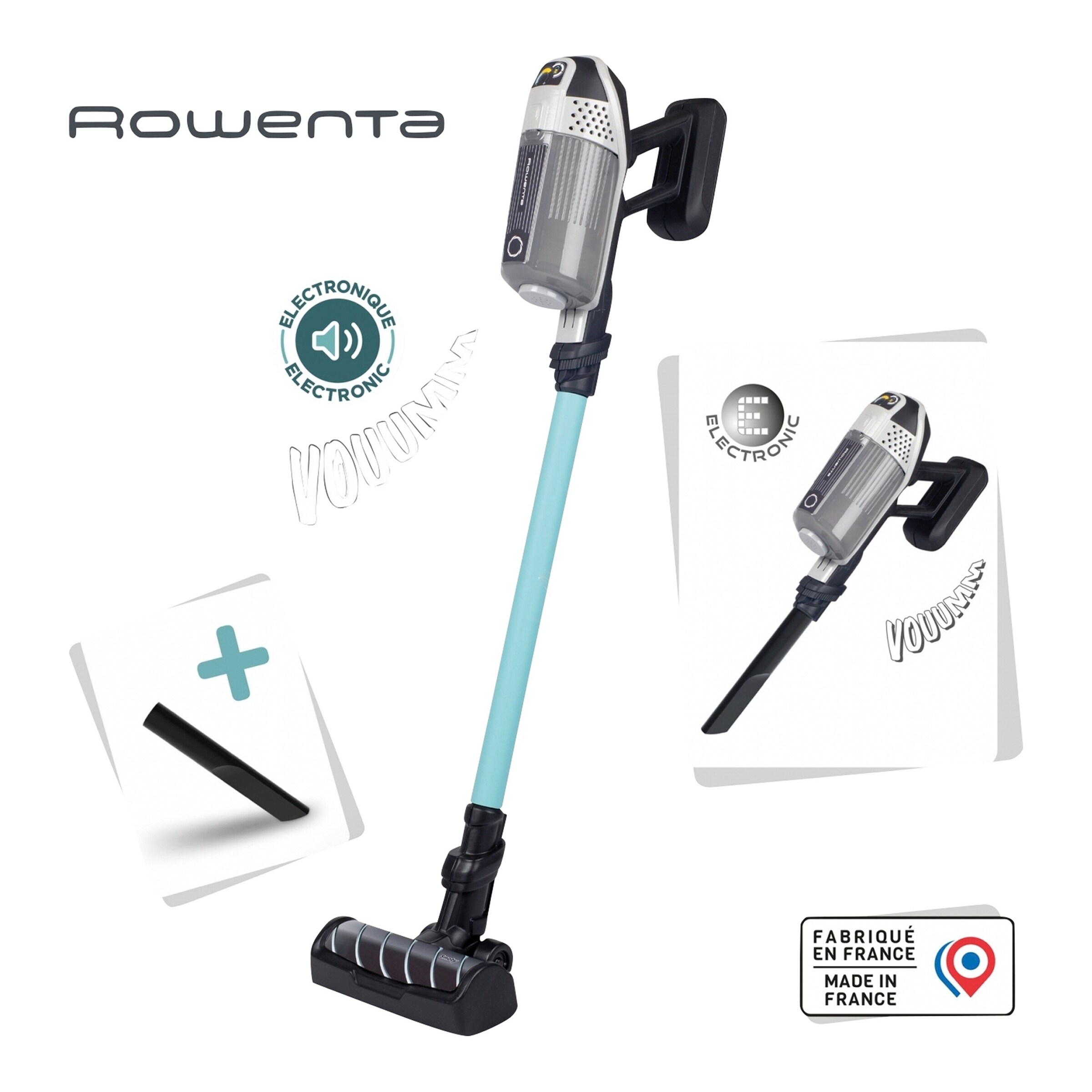 Smoby Kinder-Stielstaubsauger Rowenta X Force Flex