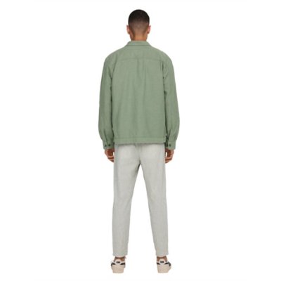 Chemise à manches longues homme Onskennet Life Linen Over ONLY AND SONS