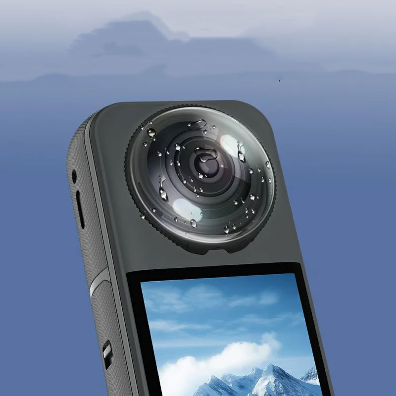 (2-tlg. Set) Anti-Reflektiver Linsenschutz Kratzfest mit Anti-Fingerprint Beschichtung für Insta360 X5 - Transparent