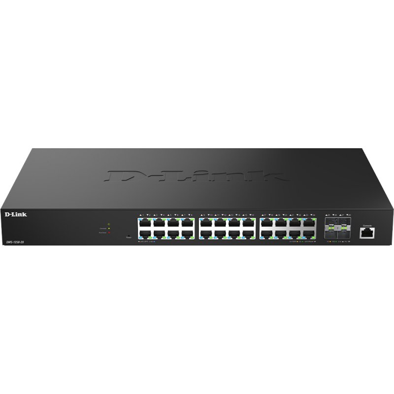 D-Link DMS-1250-28/E commutateur réseau Géré L2 2.5G Ethernet (100/1000/2500) Noir