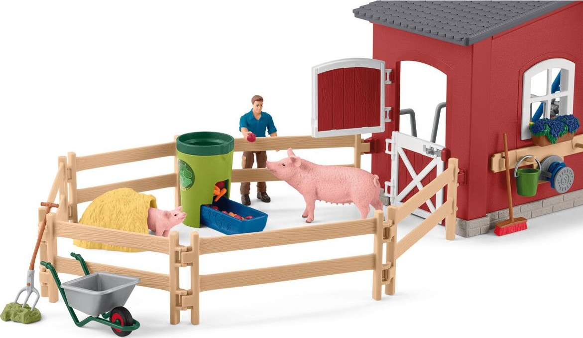 Schleich Farm World - Bondegård Med Dyr Og Tilbehør - 42606