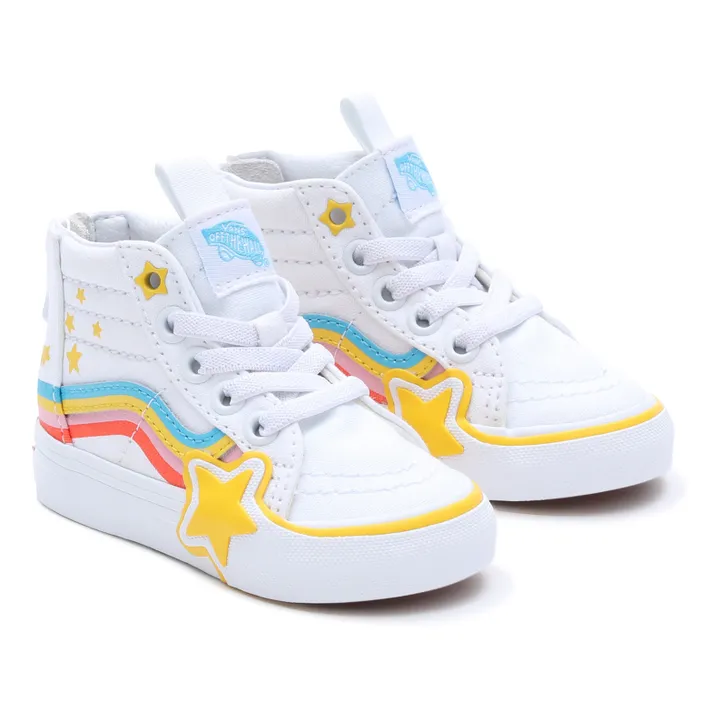 Vans Baskets Zip SK8-Hi Arc-En-Ciel | Blanc
