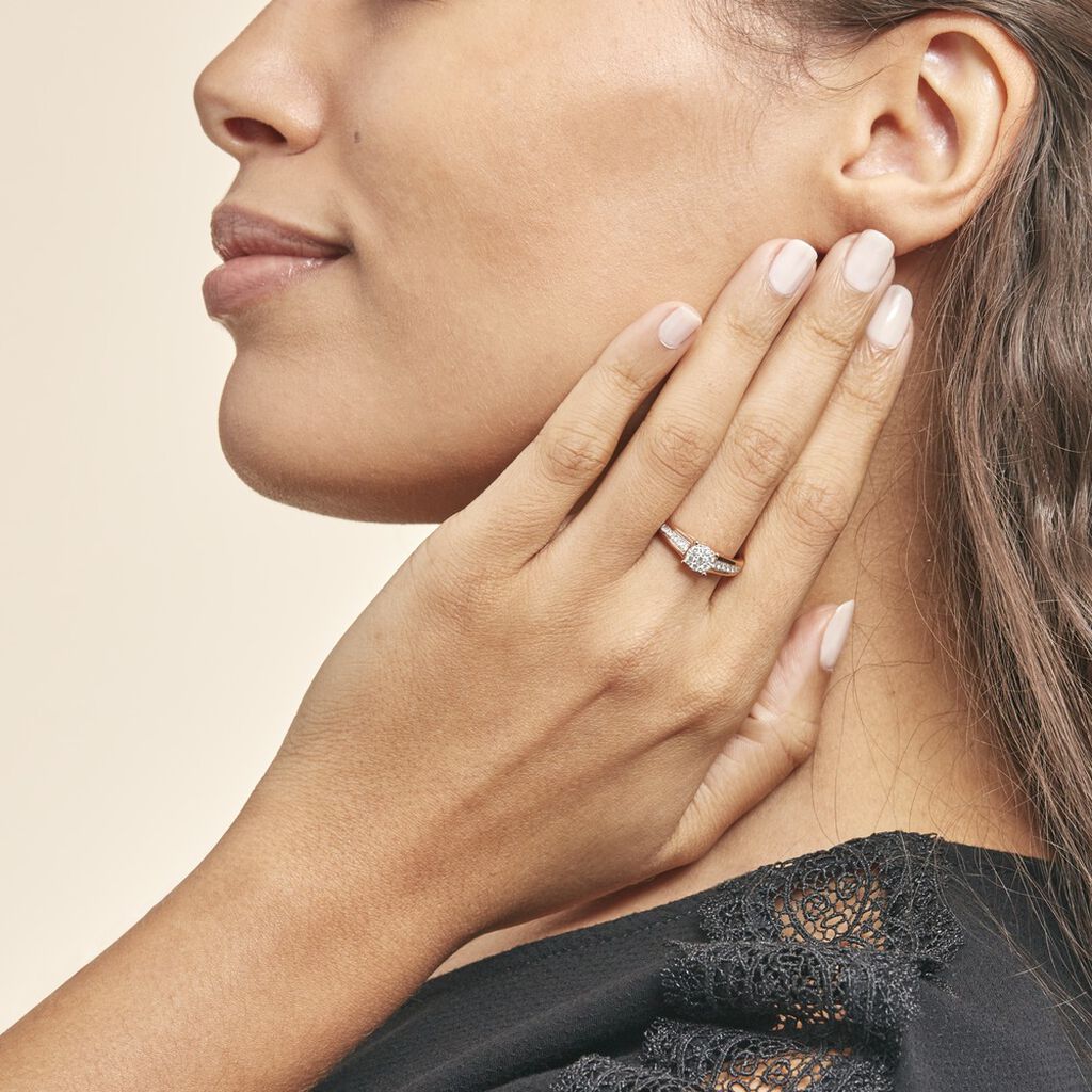 Bague Celia Or Rose Diamant