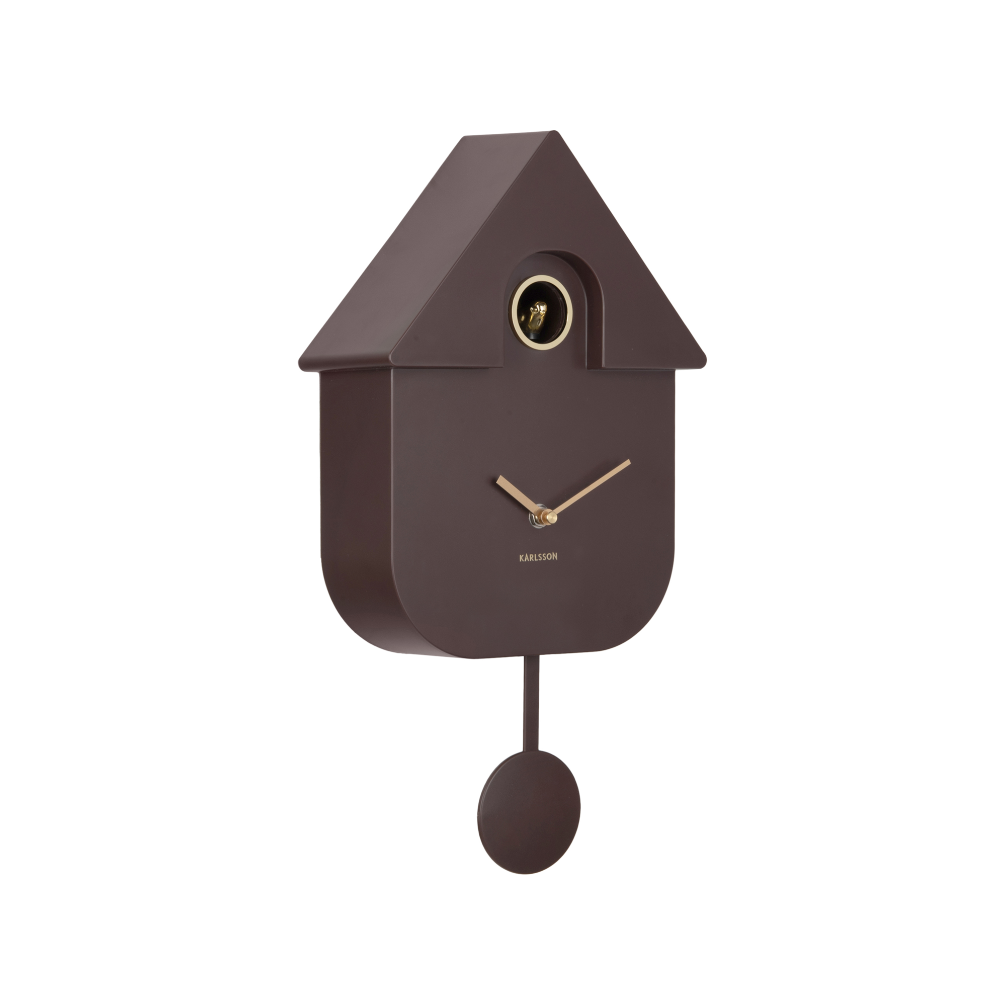 Wandklok Modern Cuckoo Oro Aardebruin