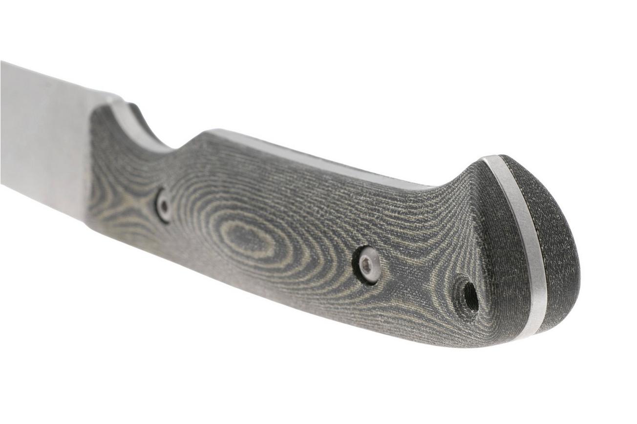 White River Knives Hunter, S35VN, Black O.D. Green Micarta, jachtmes, Owen Baker Jr. design