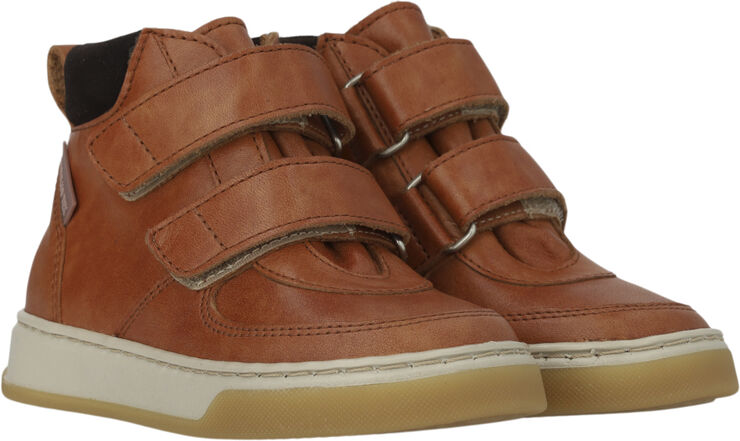 ANGULUS Mid-cut TEX-sneaker med velcro 1789/1779 tan/dark brown