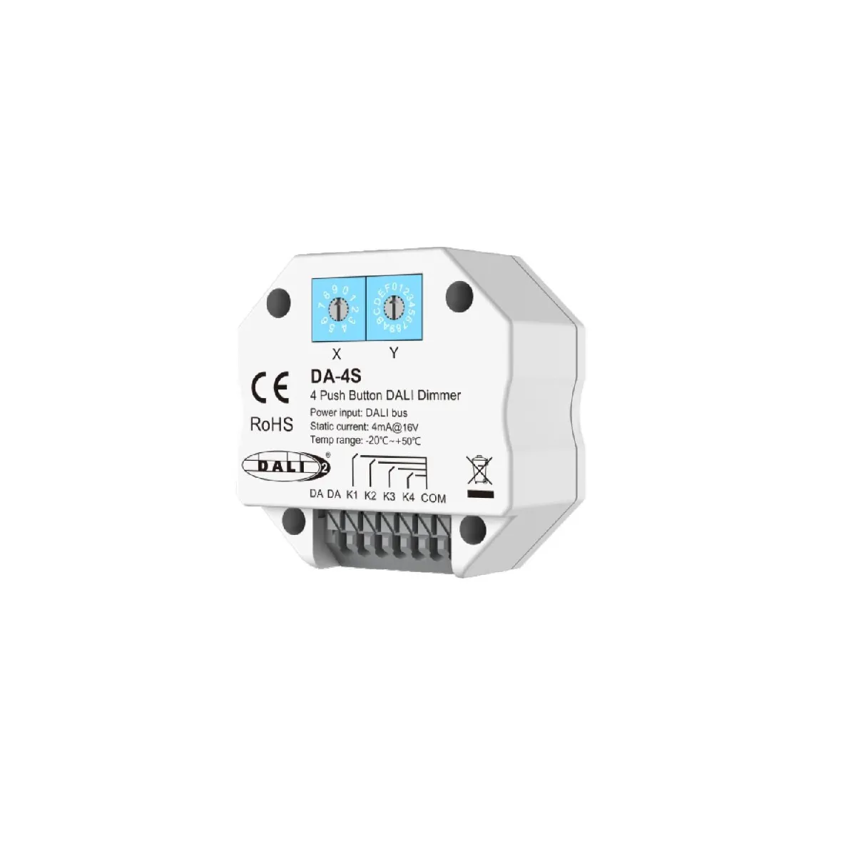 Ledkia Variateur DALI 4 Canaux - Blanc