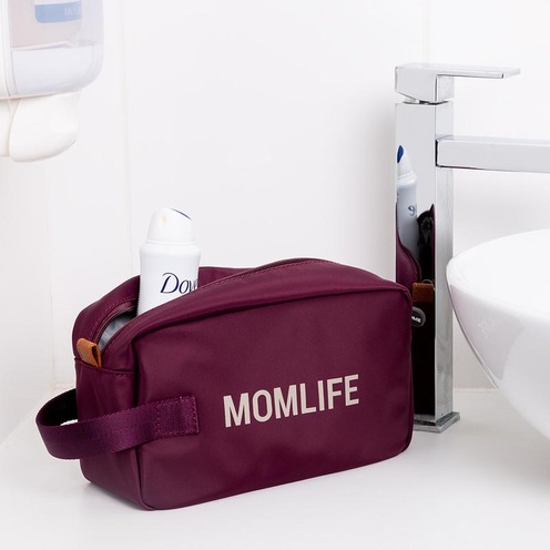 Trousse De Toilette Baby Momlife Aubergine - CHILDHOME