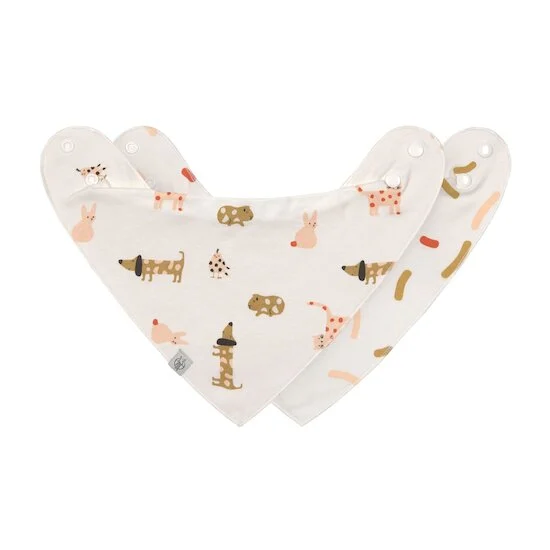 Little Mateys Lot de 2 Bavoirs Bandanas   Orange épicée        de               Lässig