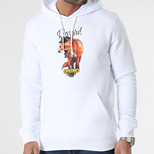 Sweat Capuche Ghetto Renard Blanc
