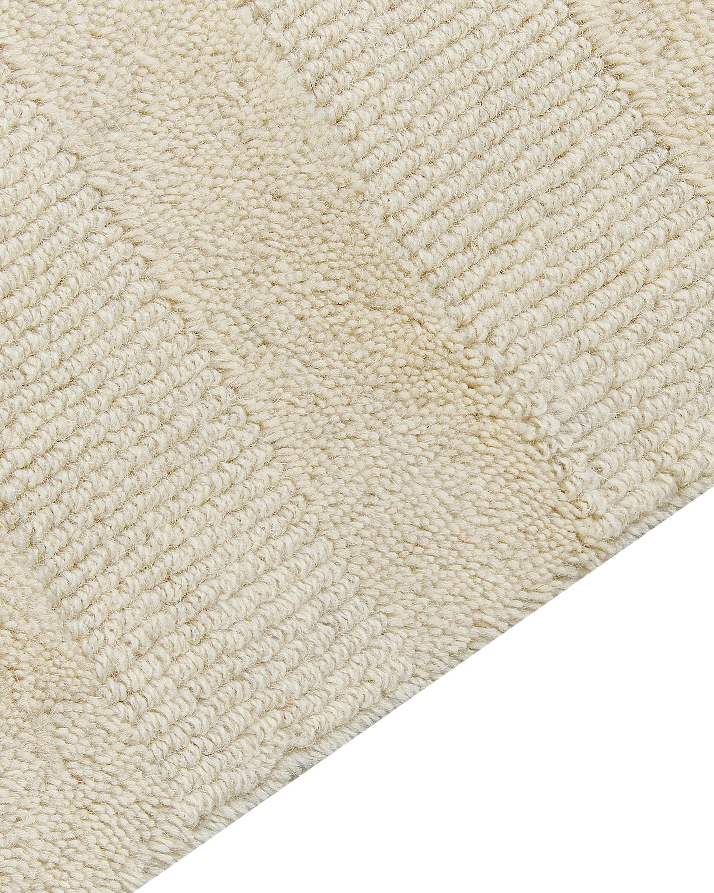 Vloerkleed MASTUNG Beige 200 x 300 cm Wol