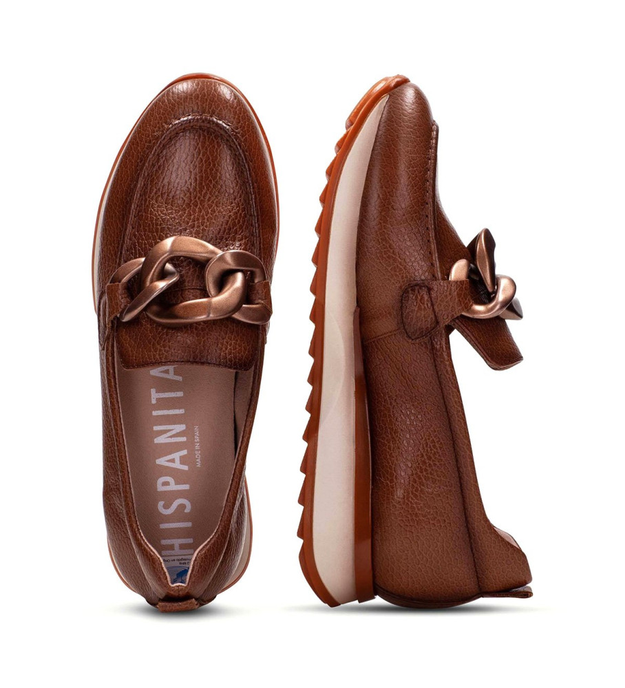Mocassins Hispanitas Kate em couro marrom