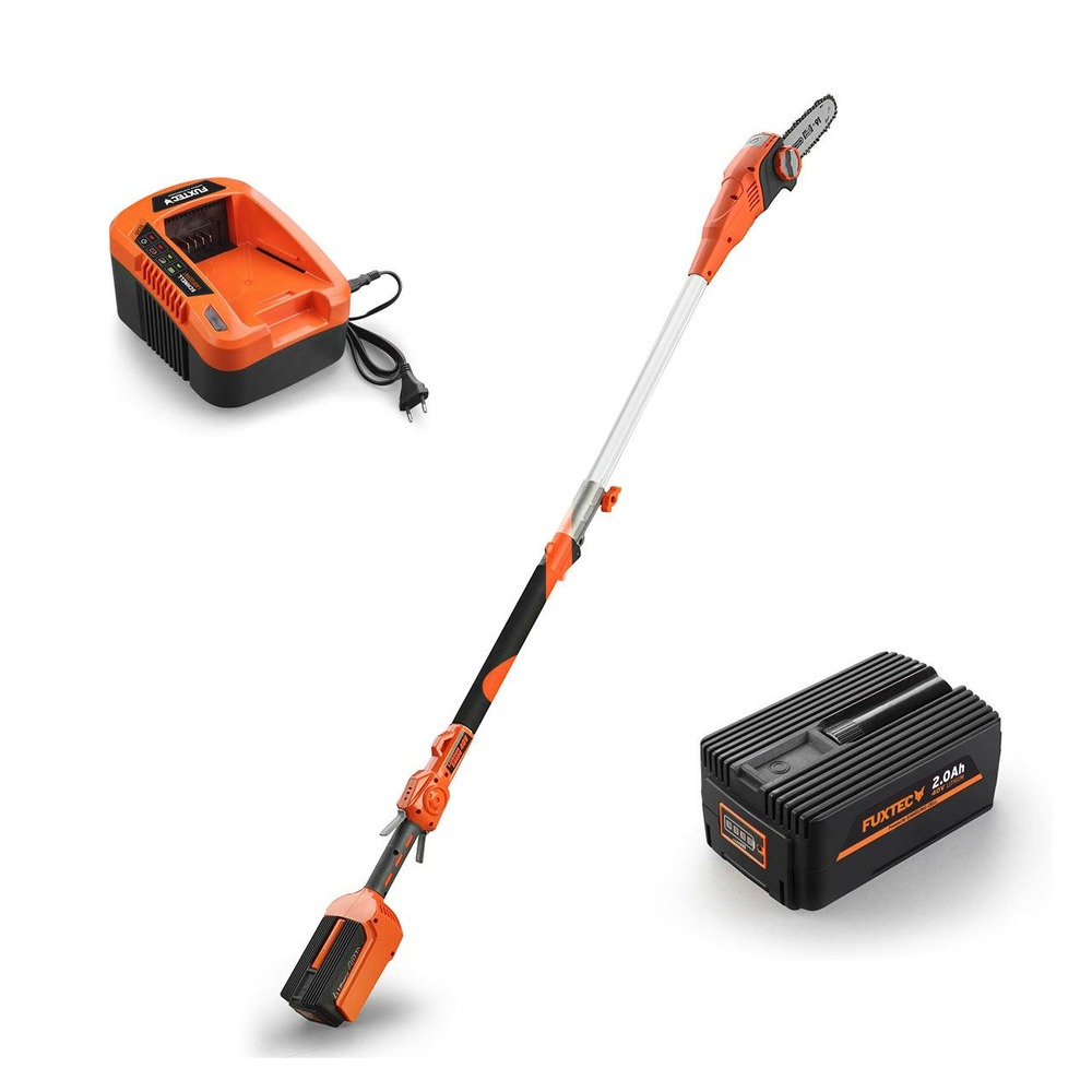Élagueuse batterie 40v - e608d - sur perche avec batterie 2ah et chargeur 2a
