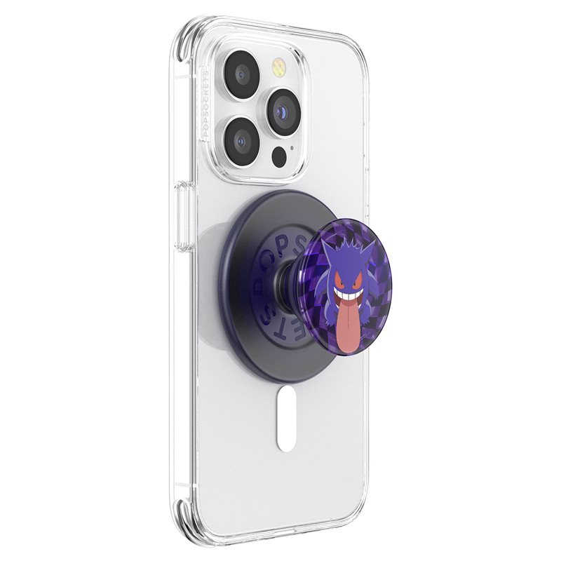 PopGrip MagSafe Round Finger Griff Halterung (Austauschbarer Top) für Apple iPhone (113196) - Pokémon Ghost Gengar