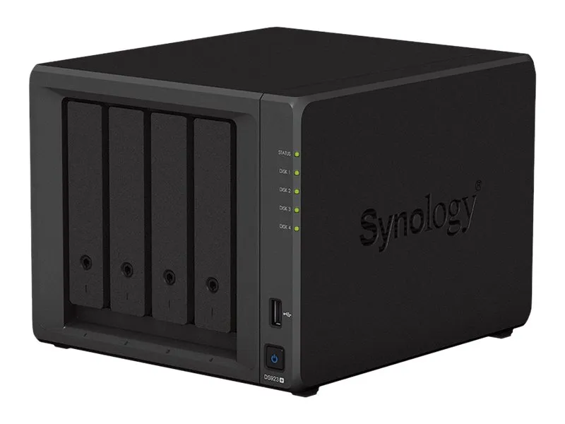 Synology Disk Station DS923  - NAS-server - 4 bays - SATA 6Gb/s / eSATA - RAID 0, 1, JBOD, 5, 6, 10 - RAM 4 GB - Gigabit Ethernet - iSCSI support