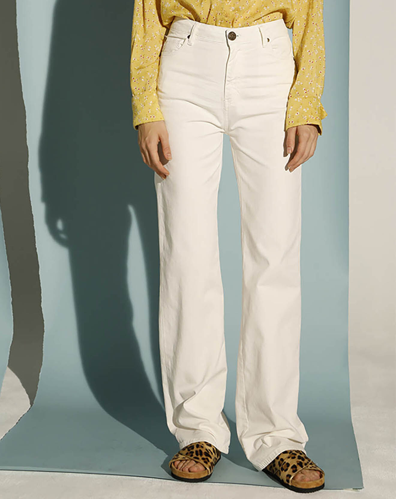 Swildens Pantalon Fawcett blanc