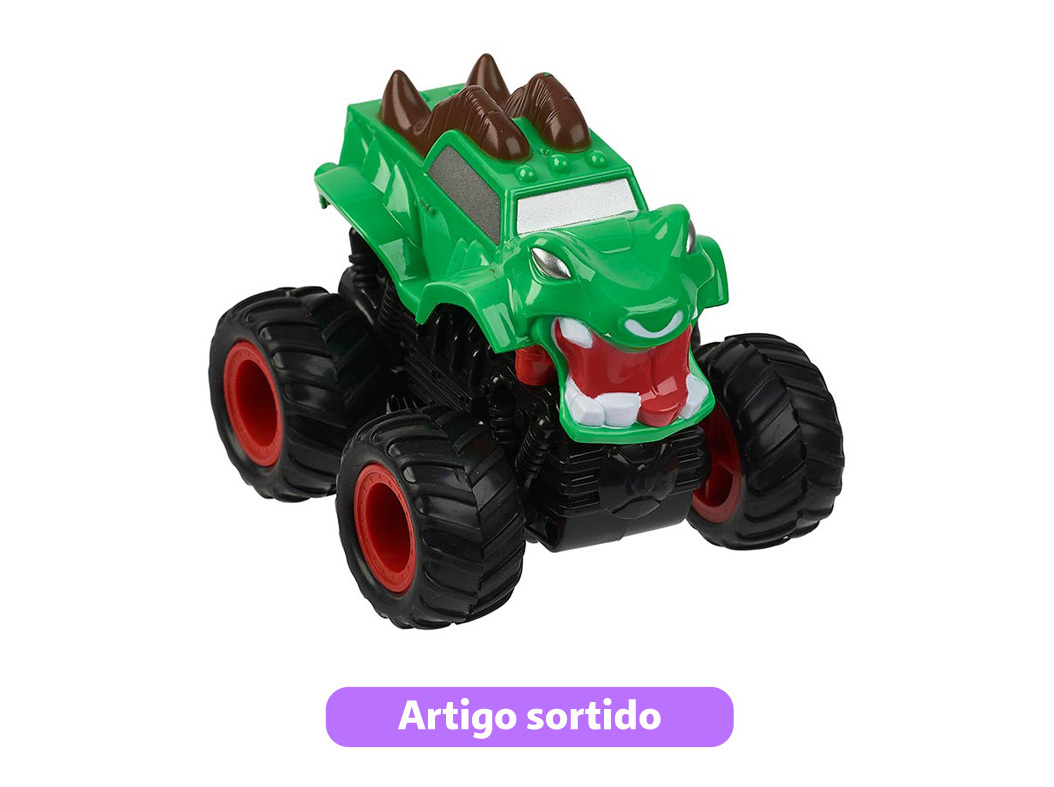 CARRO DE FRICÇÃO MONSTER ONE TWO FUN MODELOS SORTIDOS