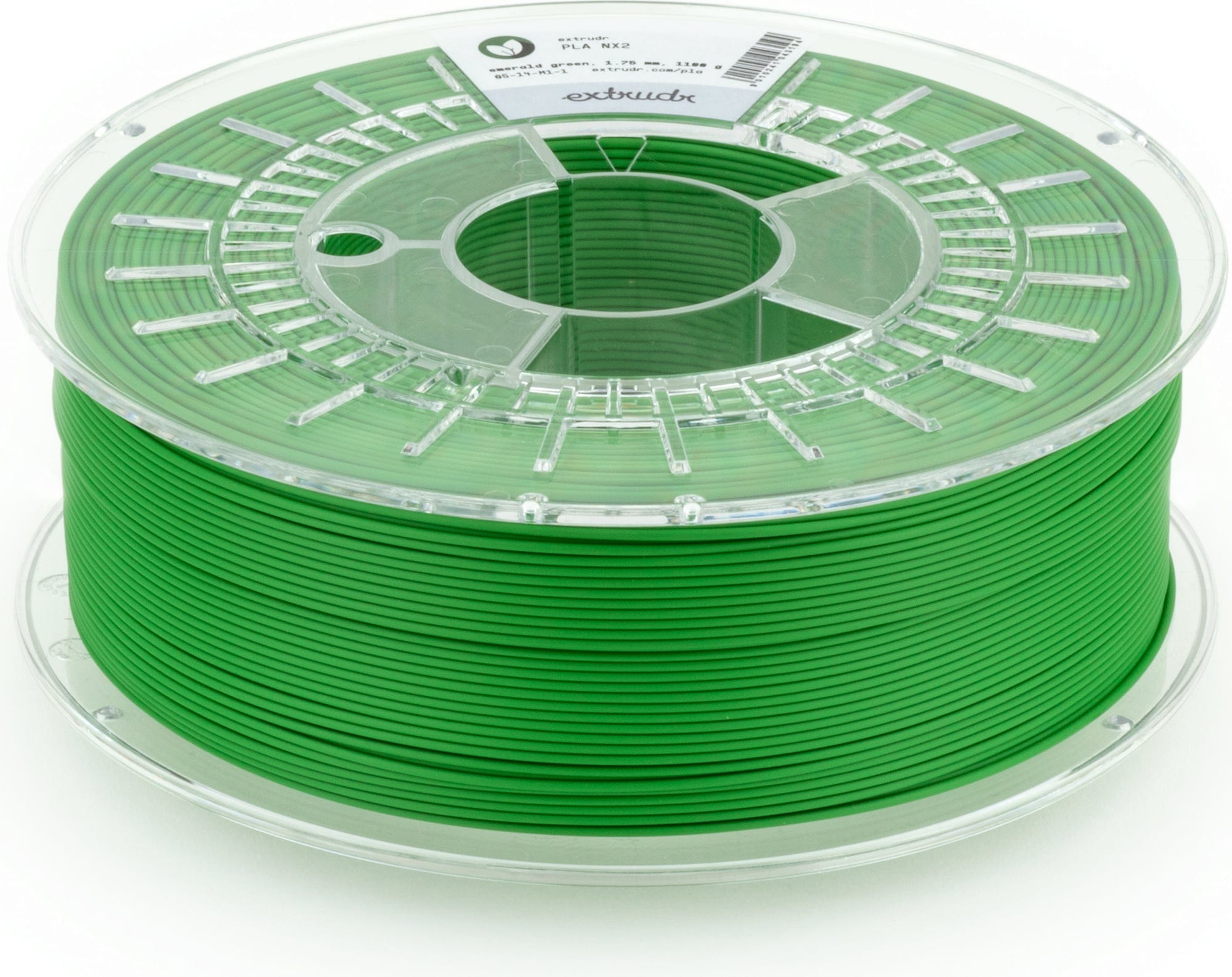 Extrudr  PLA NX2 Matt Smaragd Grün, 1,75 mm / 1000 g    Next Evolution PLA in Smaragd Grün