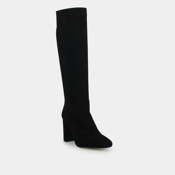 Bottes hautes  en velours noir