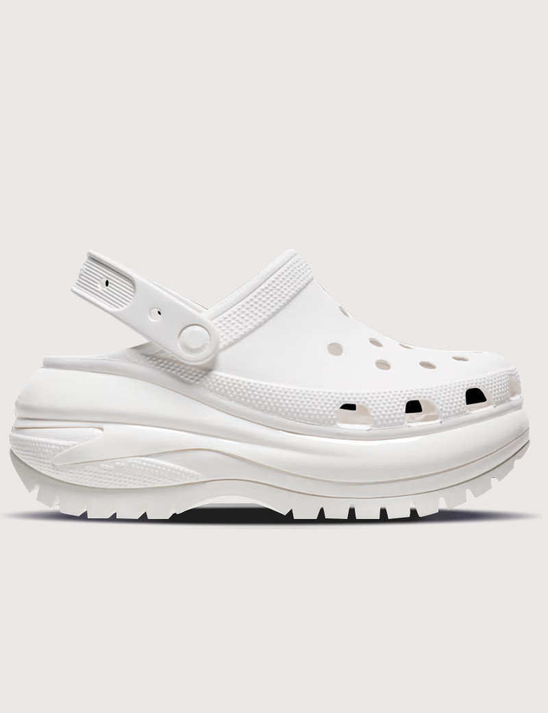 CROCS SABOTS FEMME MEGA CRUSH CLOG BLANC