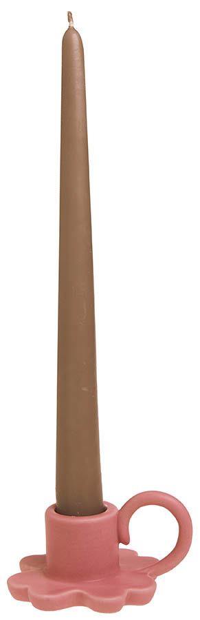 Nicoline lysestake 8 cm rosa