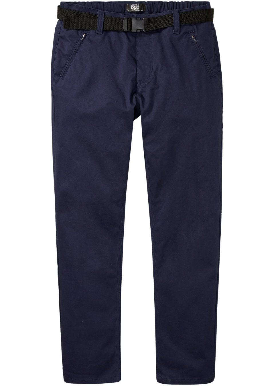 Pantalon fonctionnel étanche en twill extensible avec ceinture, Straight