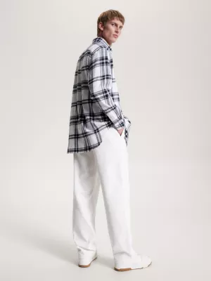 Camisa xadrez tartan tonal de corte regular